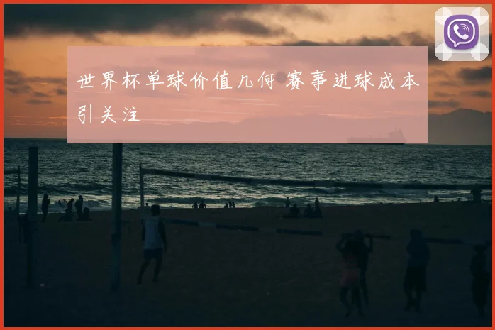 世界杯单球价值几何 赛事进球成本引关注